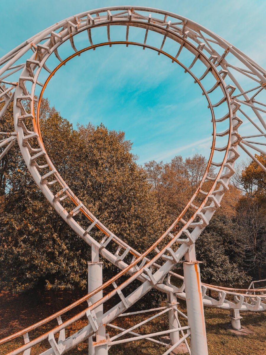 上海废弃的过山车