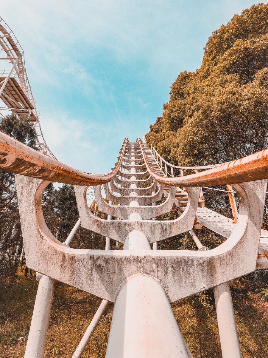 上海废弃的过山车