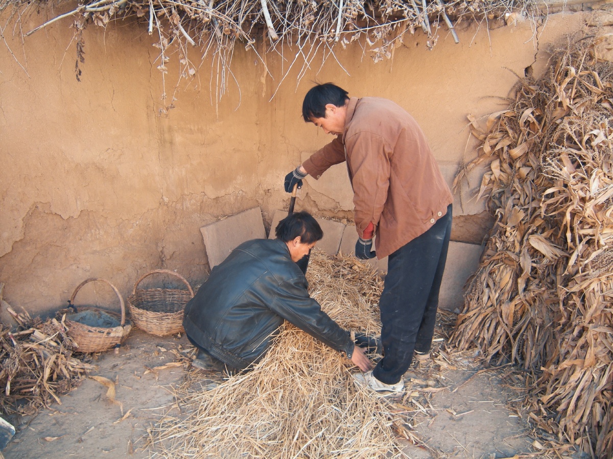 十多年前的甘肃黄土高原陇中冬日农村村民精神面貌贫穷而快乐着