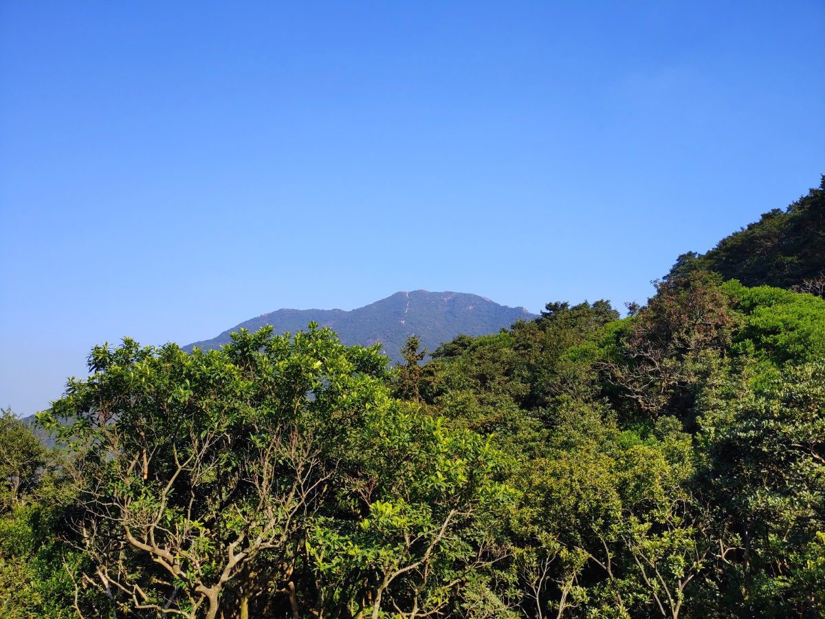 梧桐山山顶风景图让人心旷神怡的图片蓝天白云登山图片深圳梧桐山风景