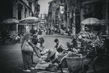 街头。
