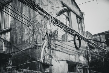 晒。