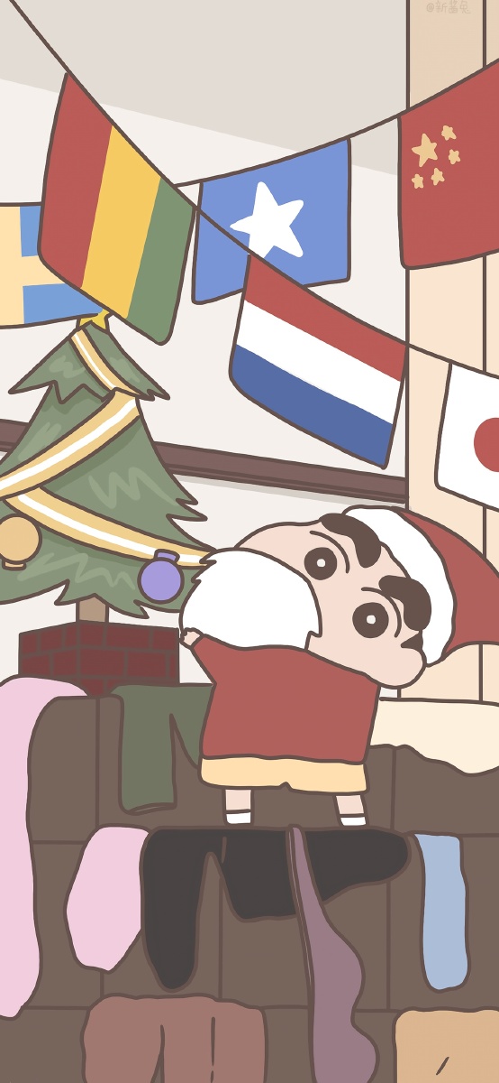 蜡笔小新圣诞老人