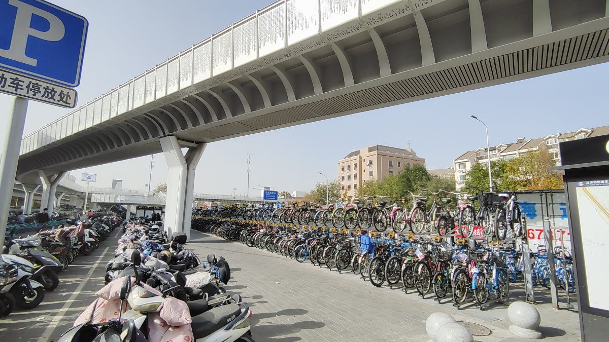 北京自行车高架桥库存手机照片