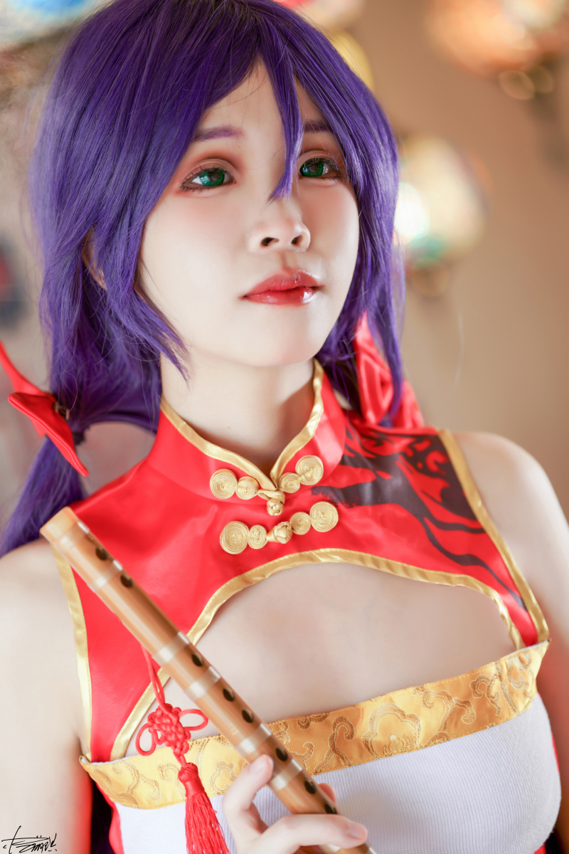 lovelive:东条希新春旗袍 - 呆萌筱溪 - 图虫