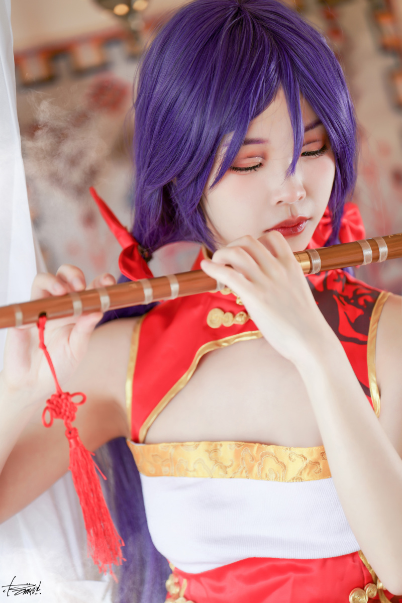 lovelive:东条希新春旗袍 - 呆萌筱溪 - 图虫