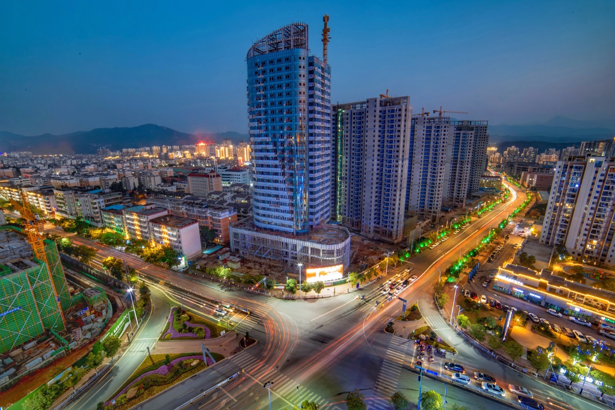 小城在建的第一高楼爬楼赣县区彩虹城5栋