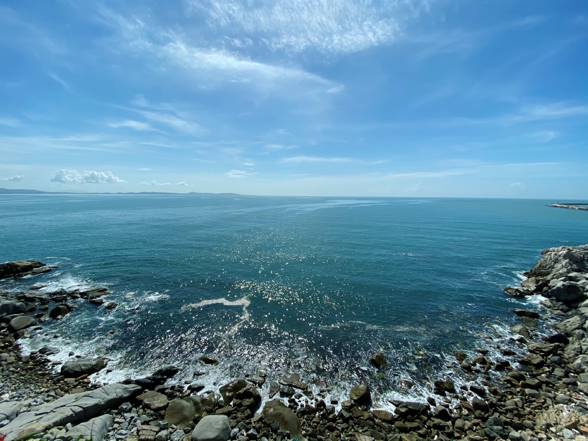 烈日下的海边记7月6日第一次汕头市海门龙潭