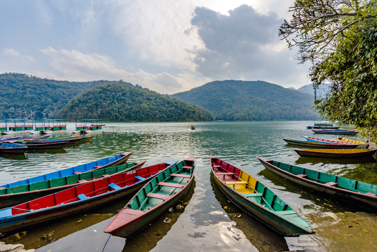 摄于尼泊尔费瓦湖码头