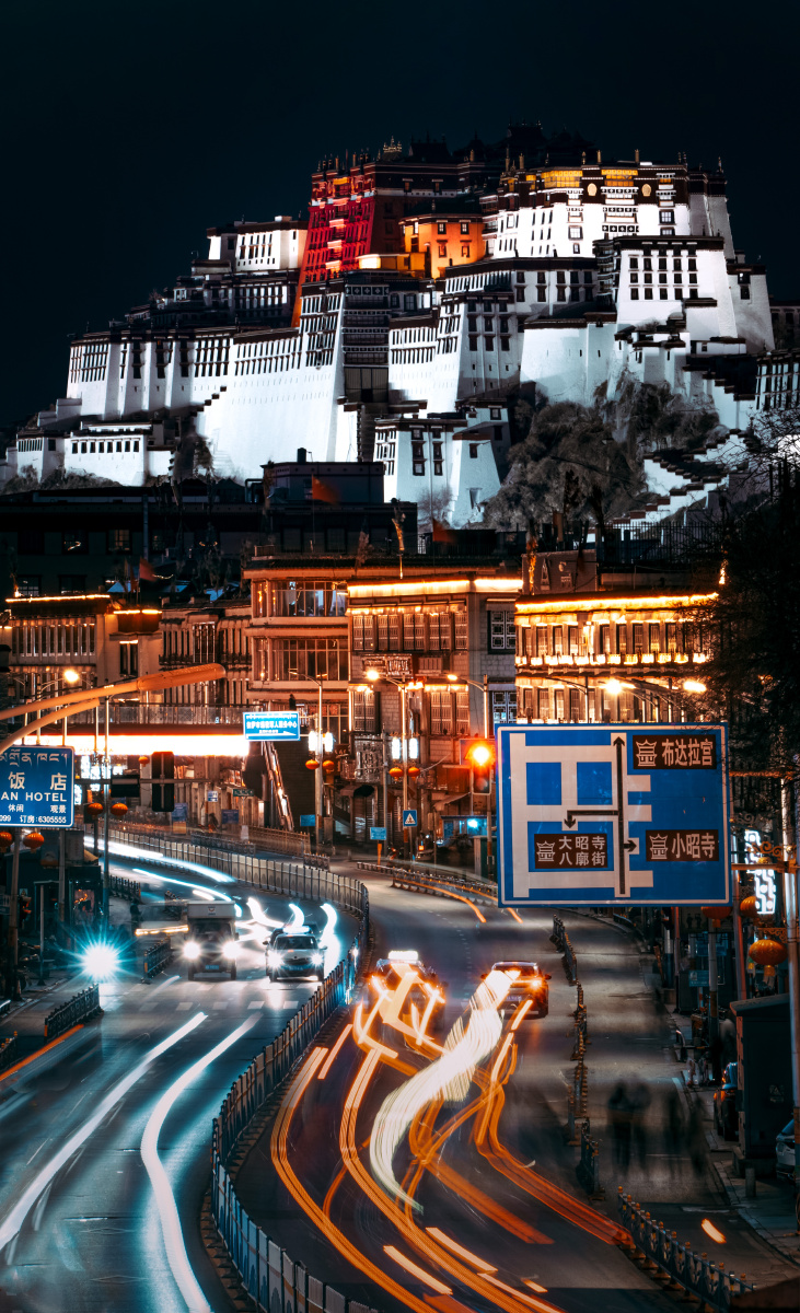 布达拉宫夜景 - 凛冬mainly - 图虫