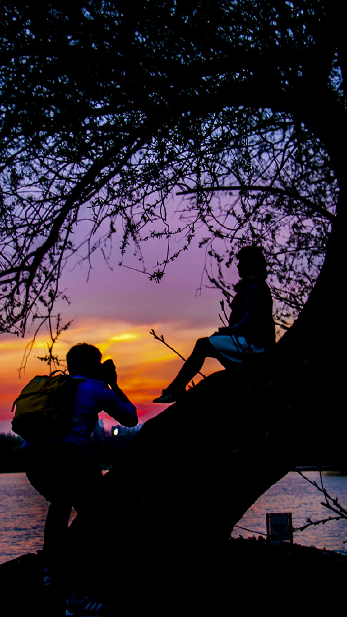 日落情侣