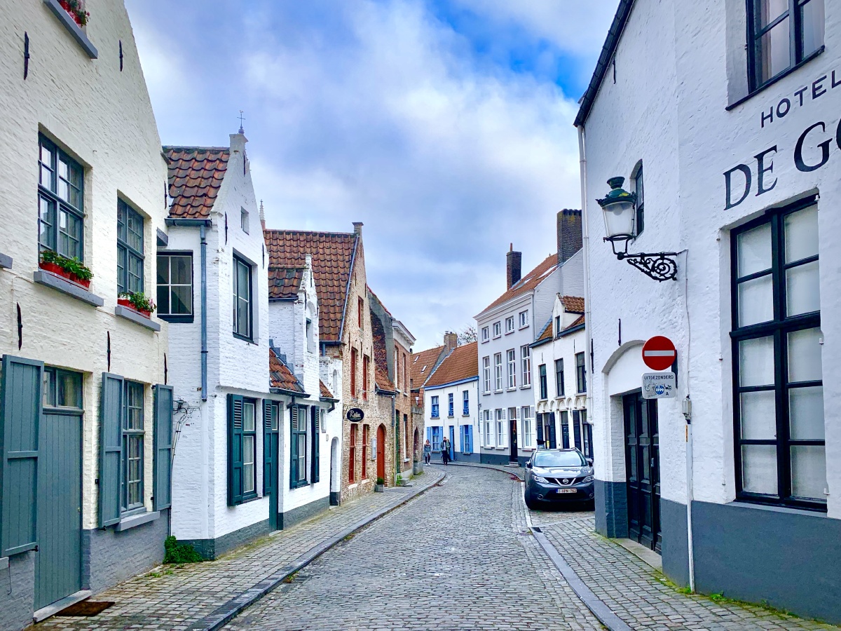 比利时布鲁日冬日街头