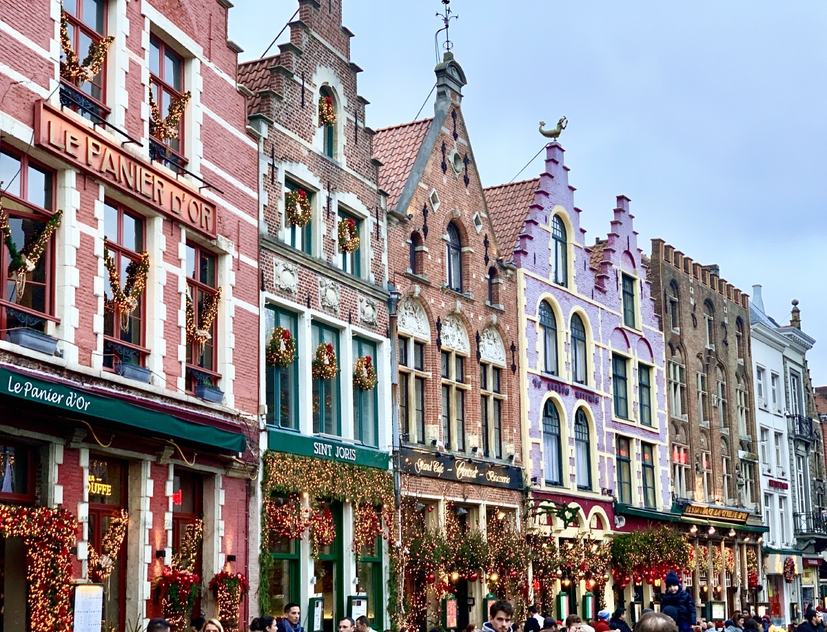 比利时布鲁日冬日街头