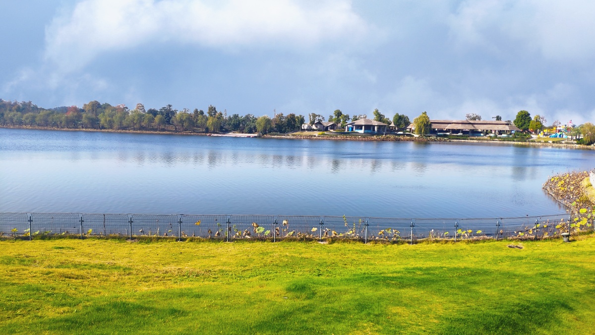 南京银杏湖蓝色系