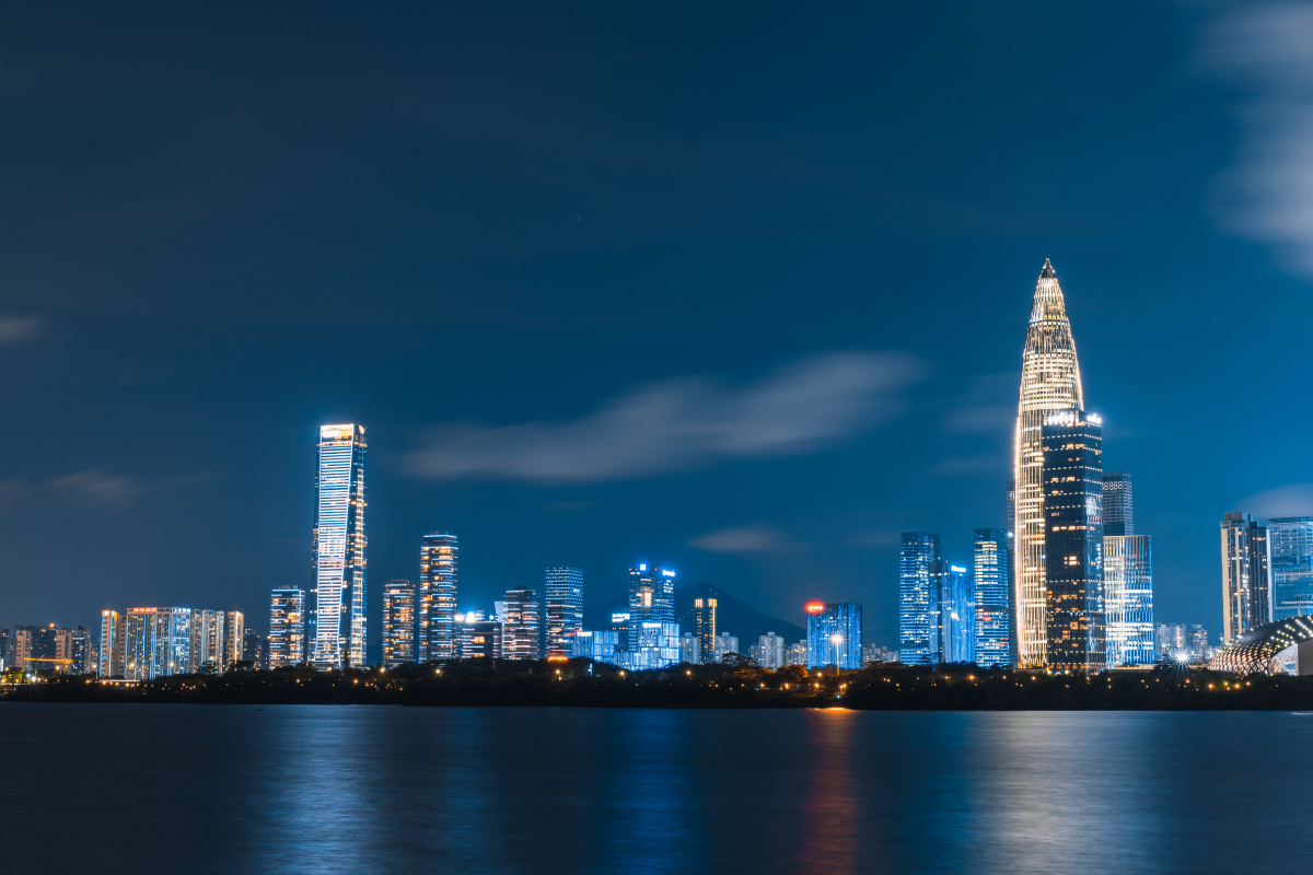 深圳湾公园夜景