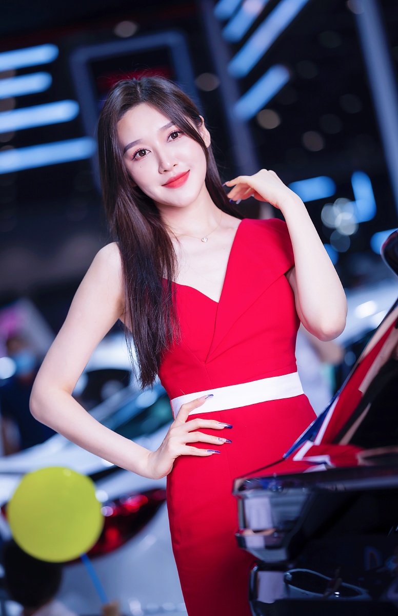 2021海口车展东风本田本田车模水儿