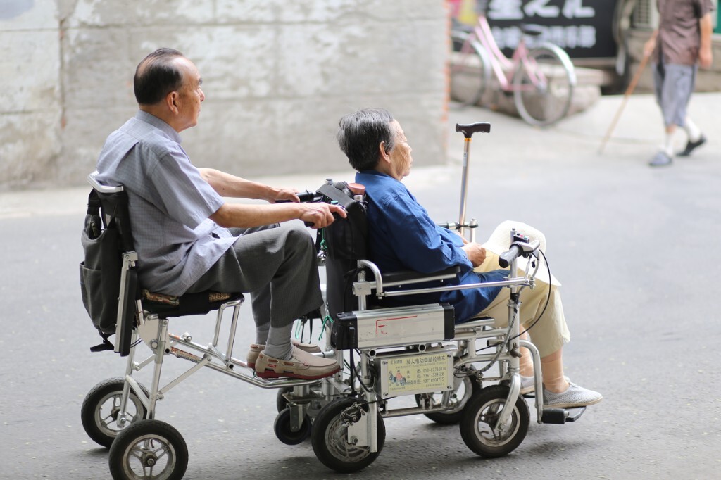 北京街头，在一起。