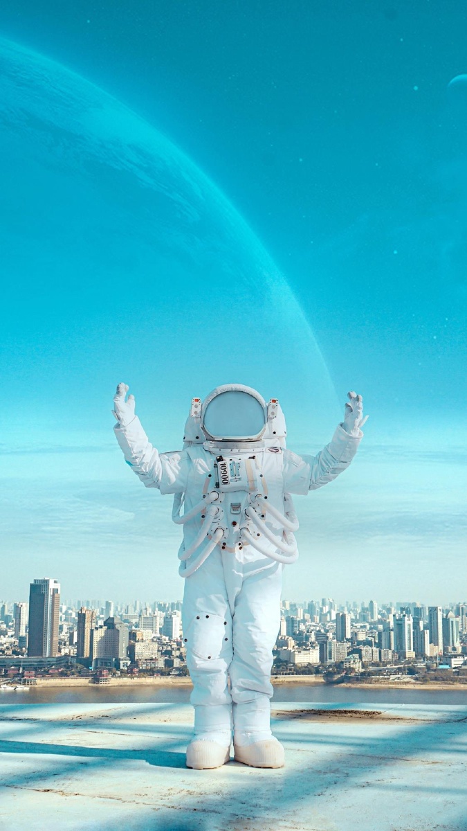 孤独的宇航员起飞