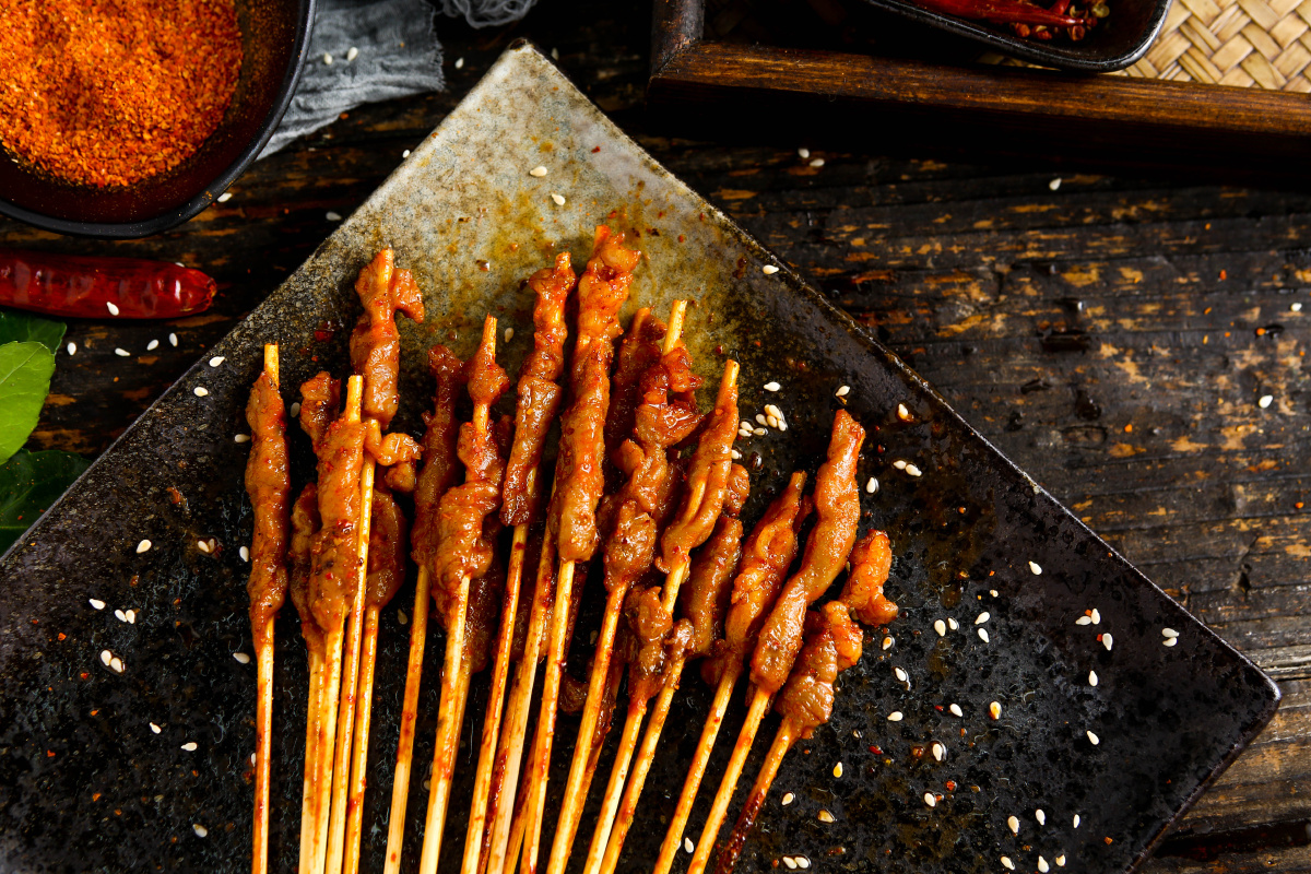 香辣鸡柳串