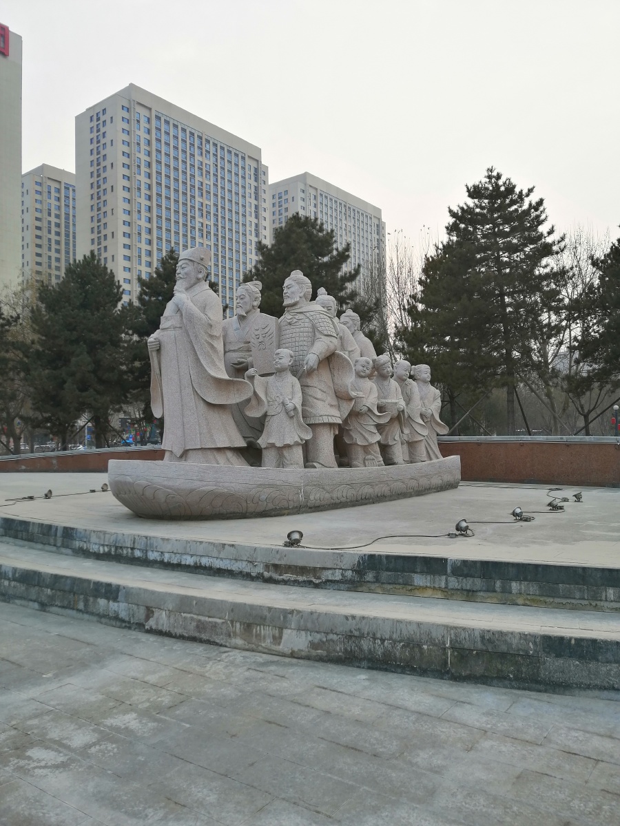 冬日里北方城市里的公园走一走看一看沧州千童公园