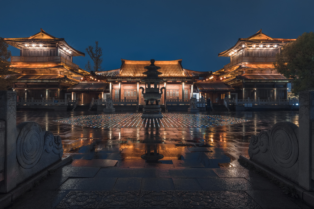 香积寺夜景
