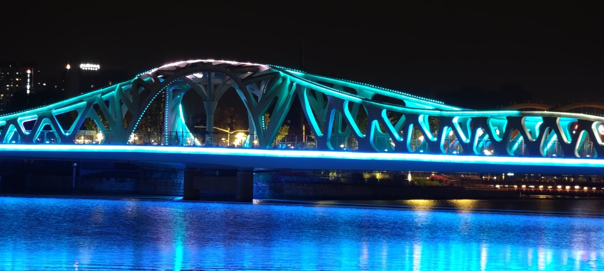 青浦环城水系公园上善桥夜景