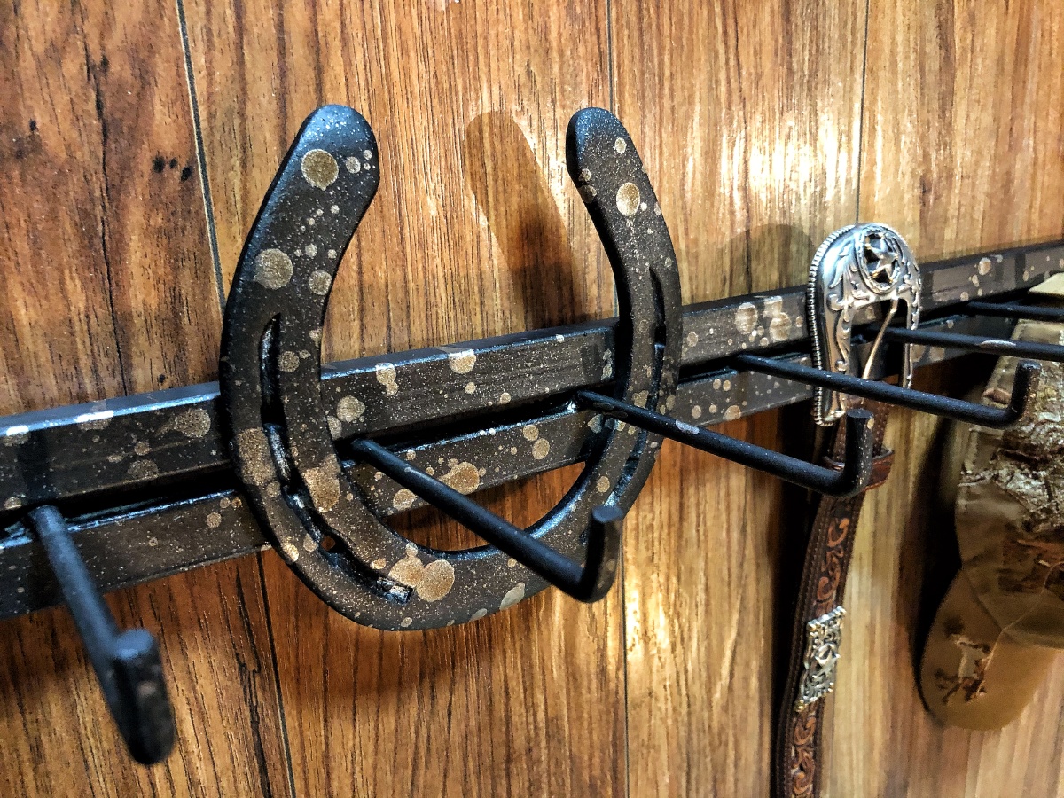 马蹄铁皮带架diy