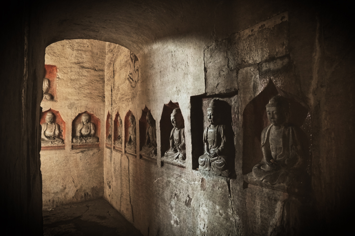 河北峰峰,北响堂石窟.