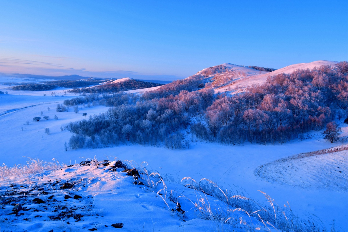 乌兰布统雪域风光