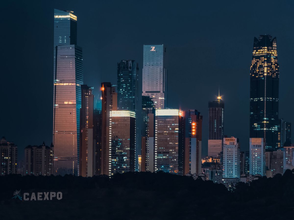 南宁东盟商务区天际线