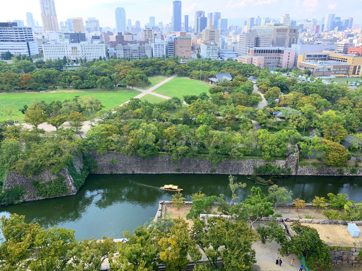 建筑 俯瞰 景观 护城河 金船