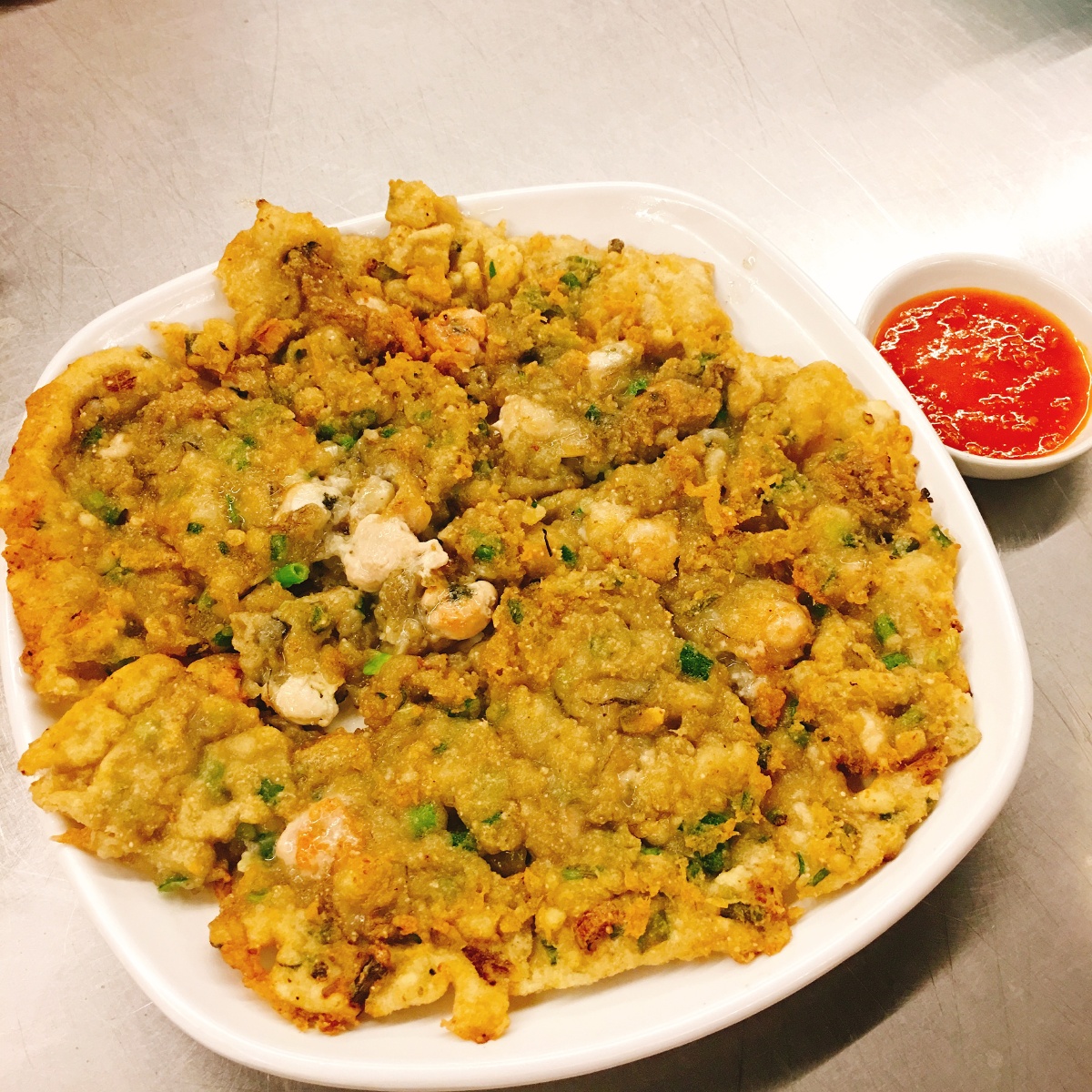 潮汕美食蚝烙和粿汁