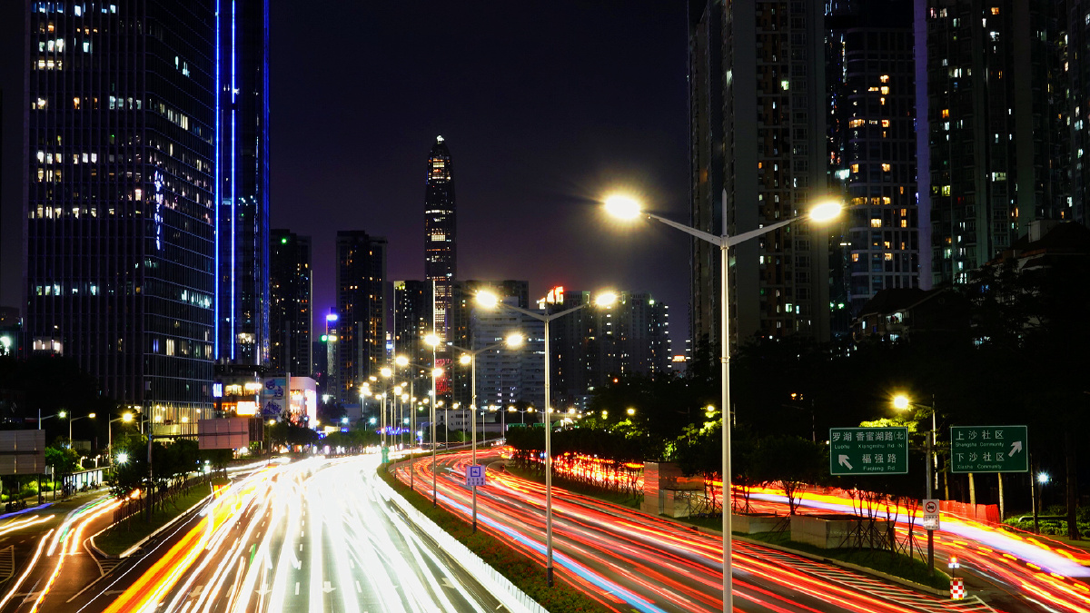 夜拍深圳滨河大道