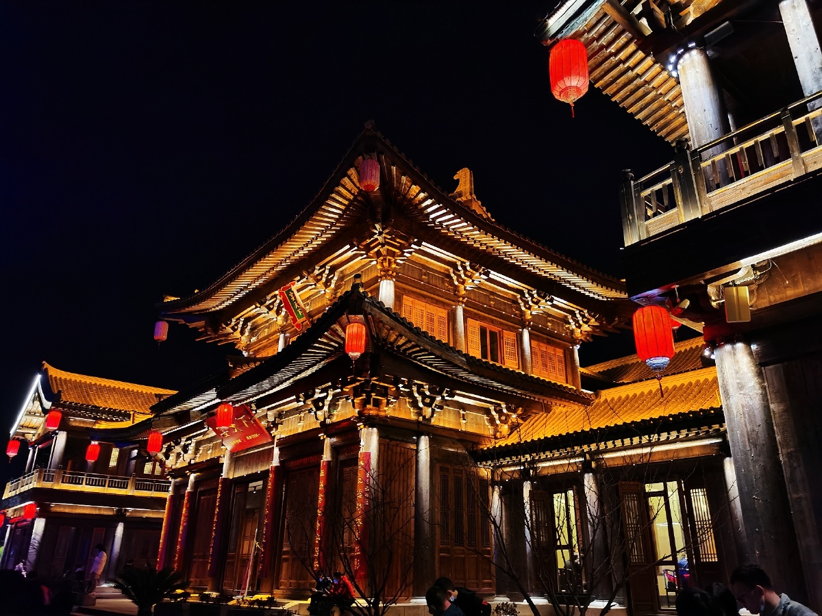 洛阳洛邑古城夜景