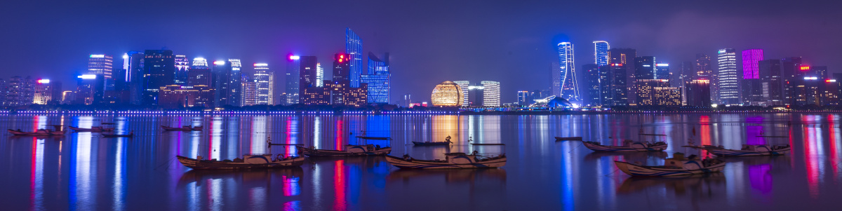 杭州钱塘江夜景