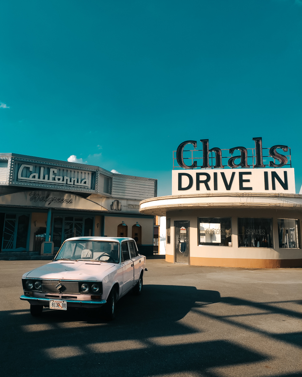 pink star,美式街头,汽车,招牌,店