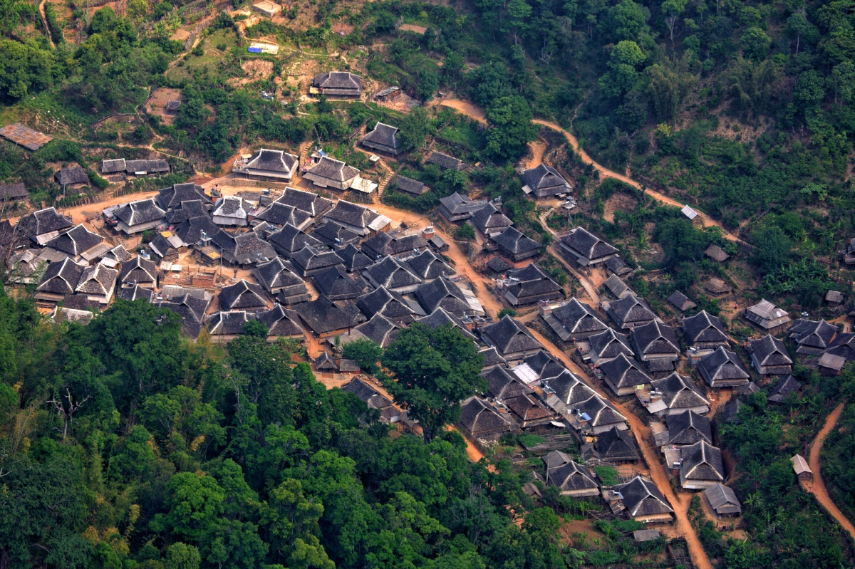 普洱澜沧景迈山寨鸟瞰