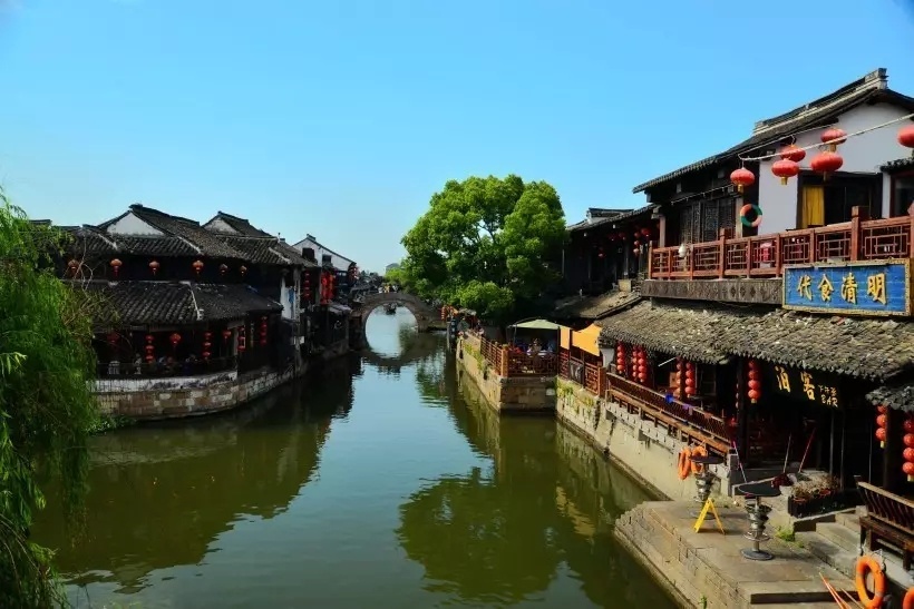 浙江嘉兴西塘古镇风景图片