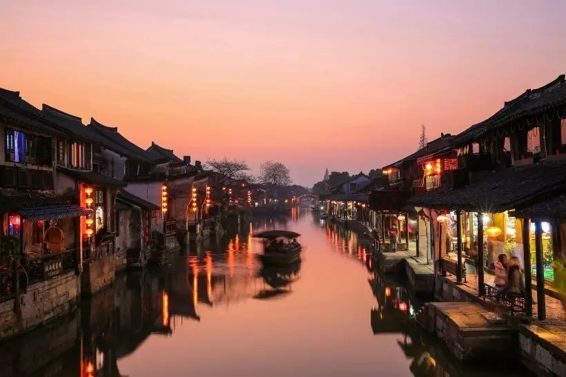 浙江嘉兴西塘古镇风景图片