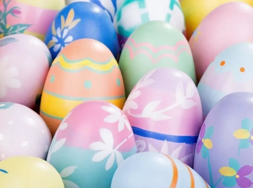 彩色的鸡蛋图片