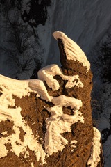 长白山火山岩石冬季冰雪风光  1834