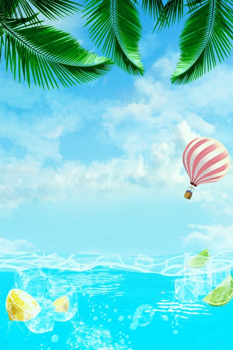 清凉一夏柠檬冰块冰爽十足