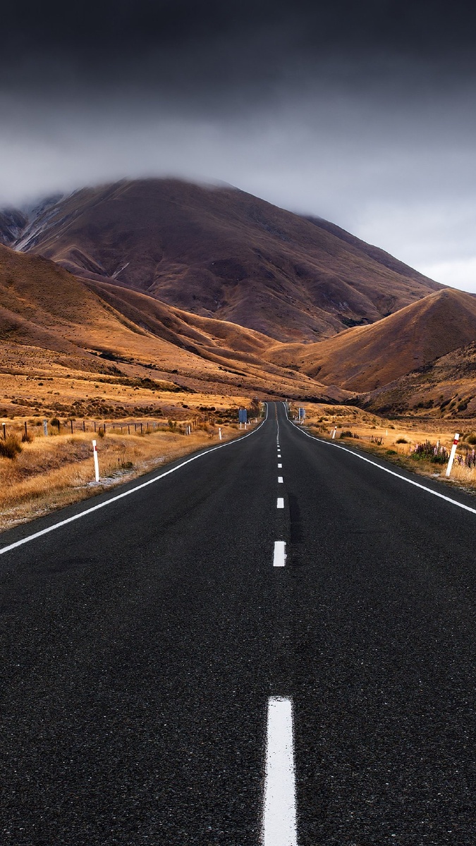 山峰道路自然风景