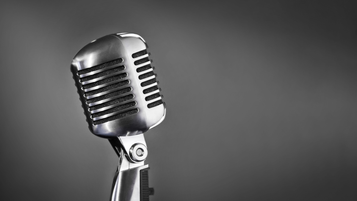 黑白复古麦克风 - 我爱拍片 - 图虫