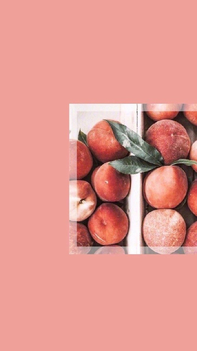 少女心橘粉色水蜜桃