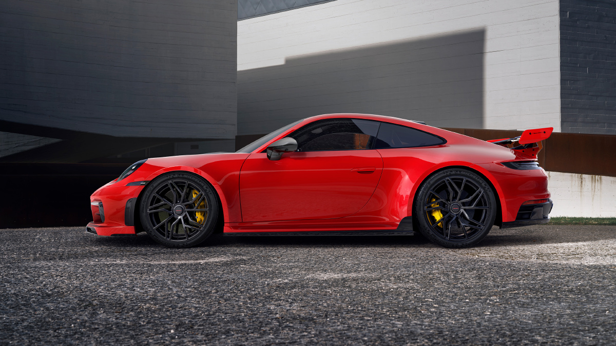 2022款红色保时捷911carrer