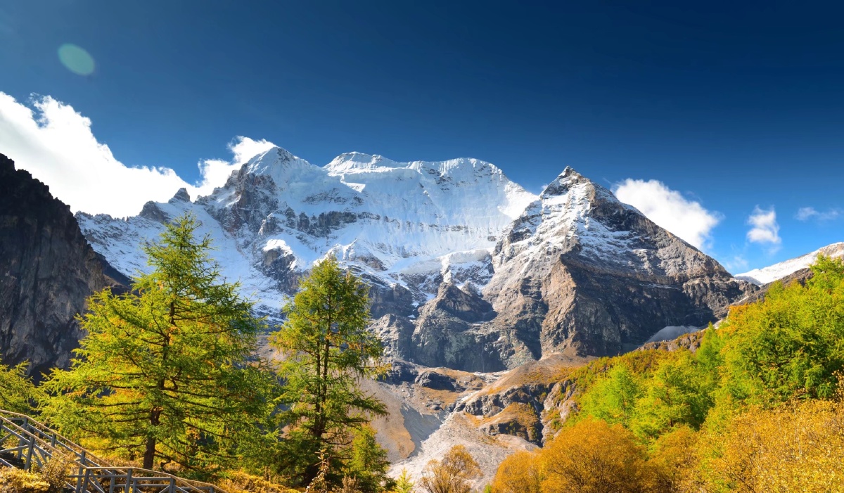 西部地区的自然风景