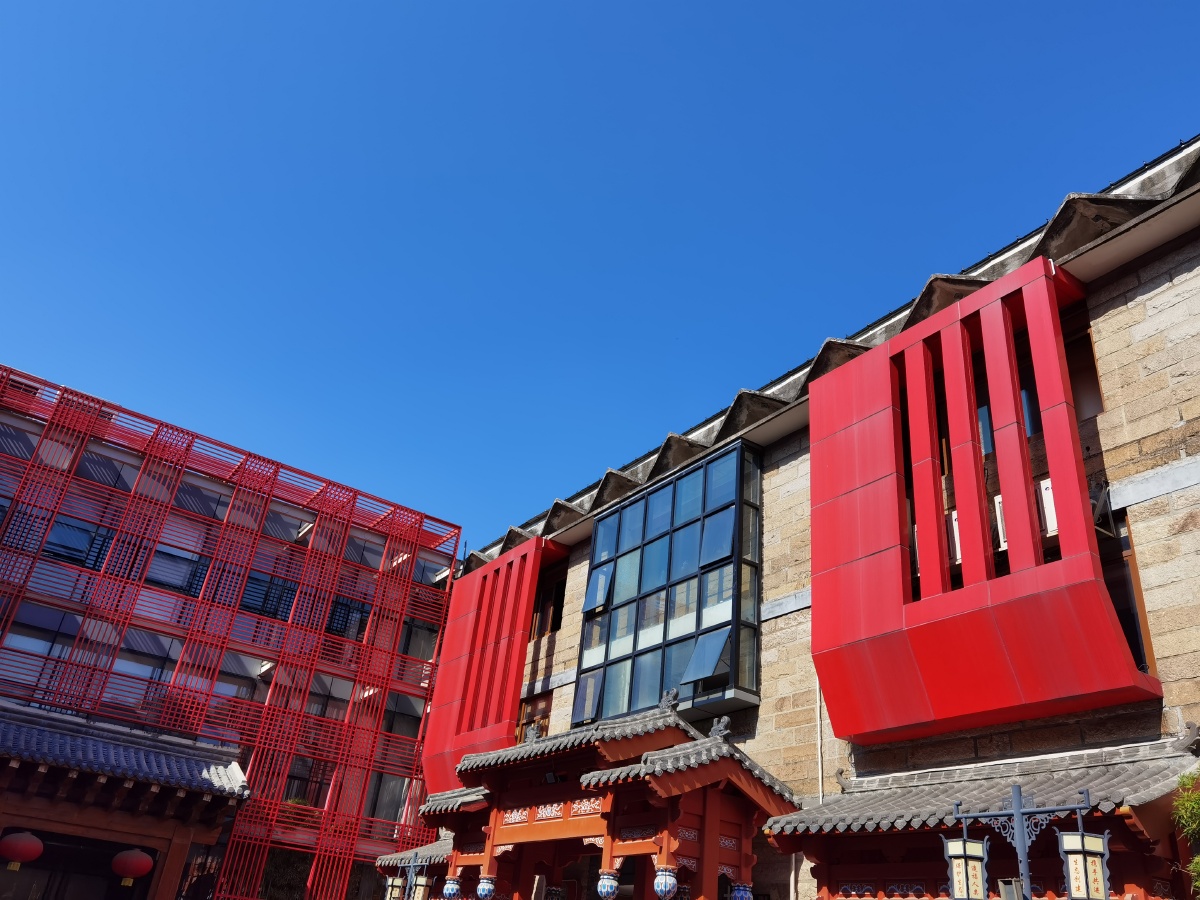 文创园里的暖色系建筑与设计随心取景