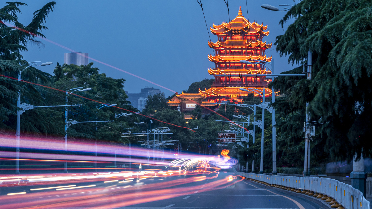 黄鹤楼和长江大桥