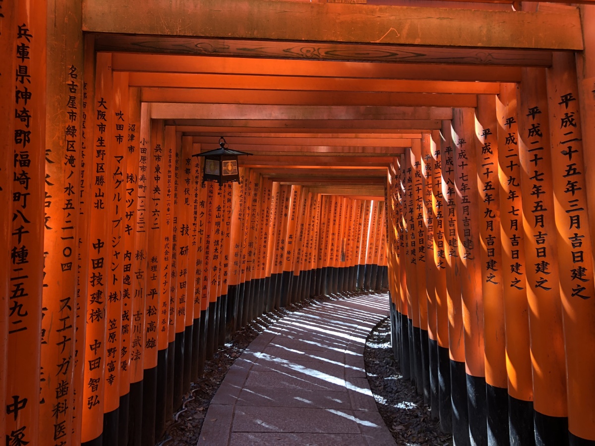 京都伏见稻荷大社鸟居